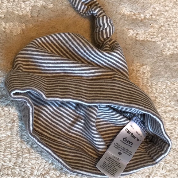 Carter’s 6M Set Long Johns and Top Knot Hat - Picture 2 of 8